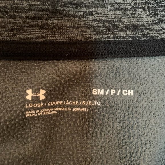 UNDER‎ ARMOUR MEN'S HEATHER GRAY/BLACK 1/2 ZIP FLEECE SMALL-EUC - Picture 4 of 6